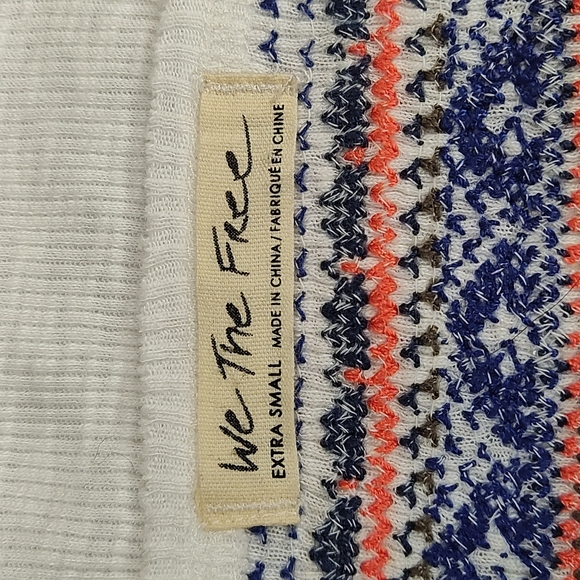 Free People Fair Isle Thermal Henley Top - Picture 3 of 10